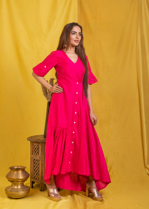 PINK LONG DRESS